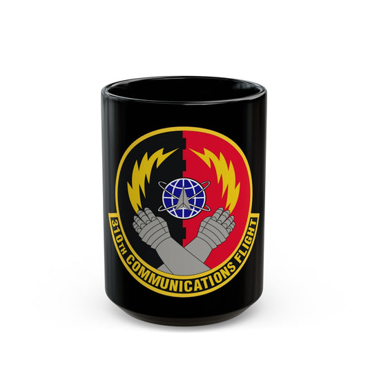 310th Communications Flight (U.S. Air Force) Black Coffee Mug-15oz-The Sticker Space