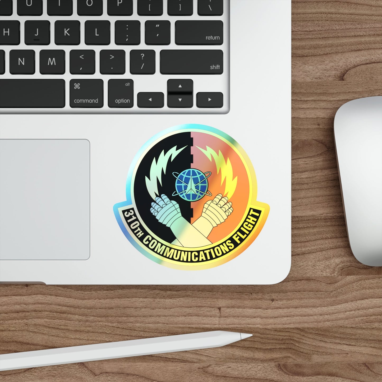 310th Communications Flight (U.S. Air Force) Holographic STICKER Die-Cut Vinyl Decal-The Sticker Space