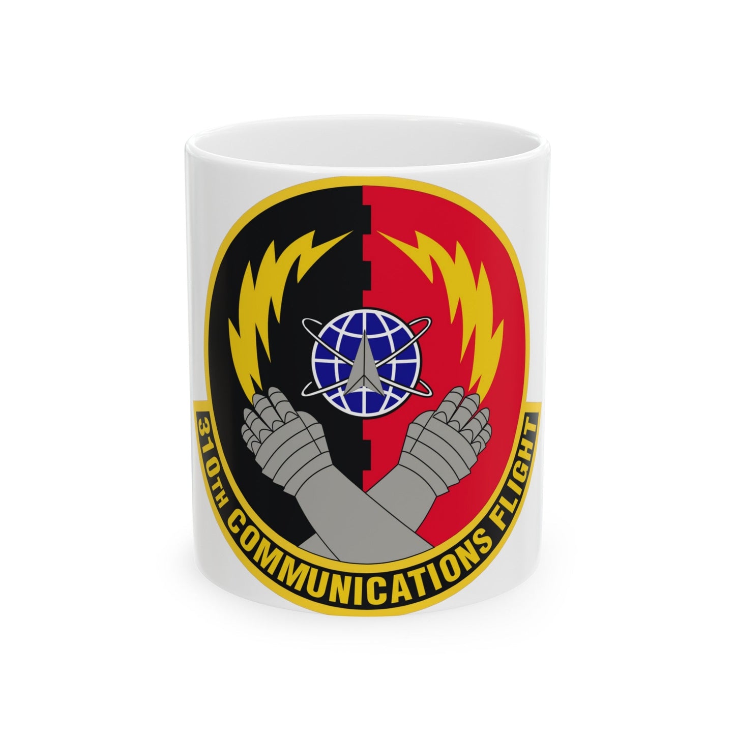 310th Communications Flight (U.S. Air Force) White Coffee Mug-11oz-The Sticker Space