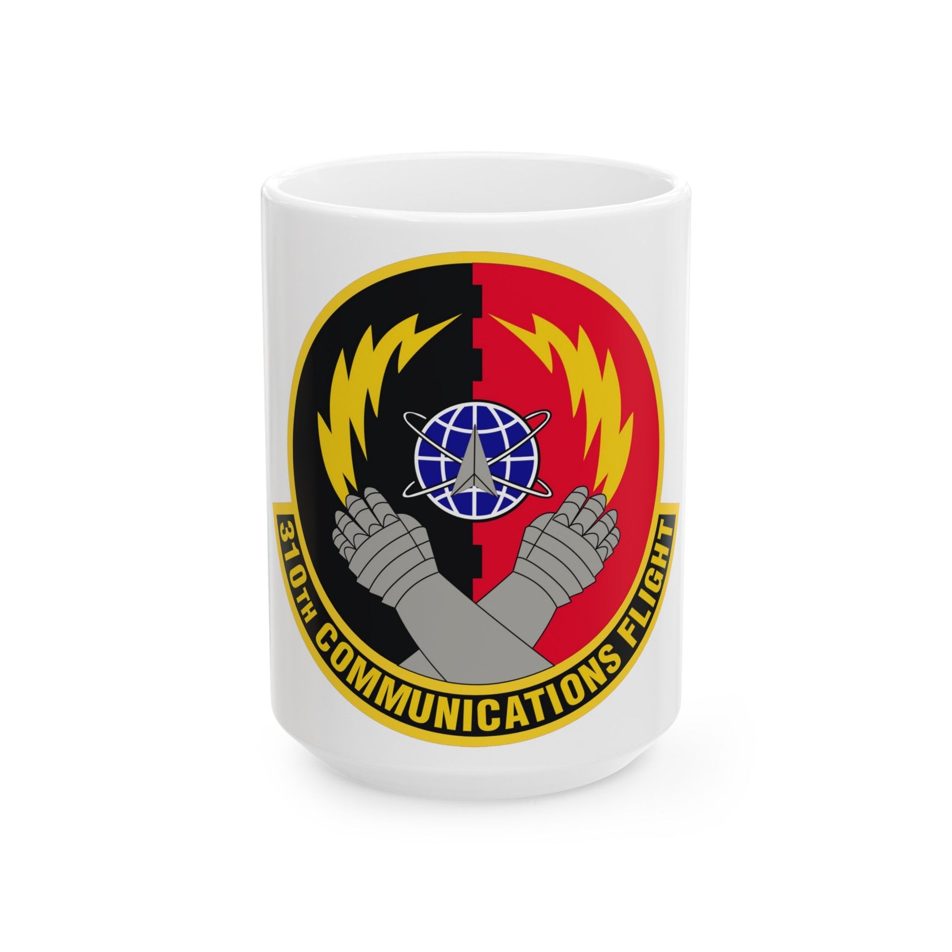 310th Communications Flight (U.S. Air Force) White Coffee Mug-15oz-The Sticker Space