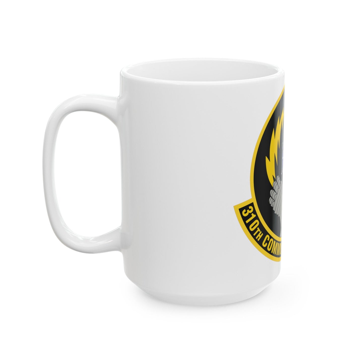 310th Communications Flight (U.S. Air Force) White Coffee Mug-The Sticker Space