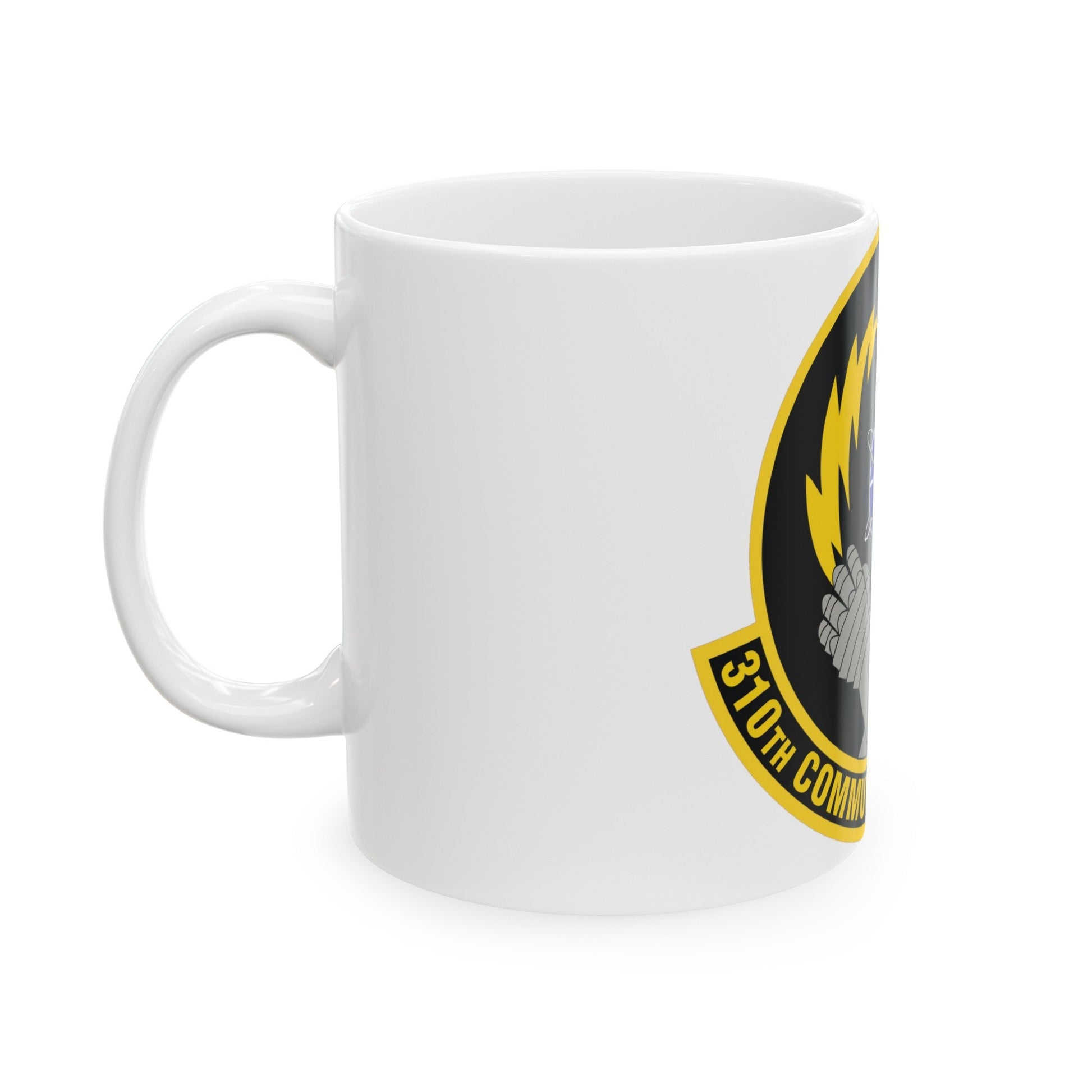 310th Communications Flight (U.S. Air Force) White Coffee Mug-The Sticker Space