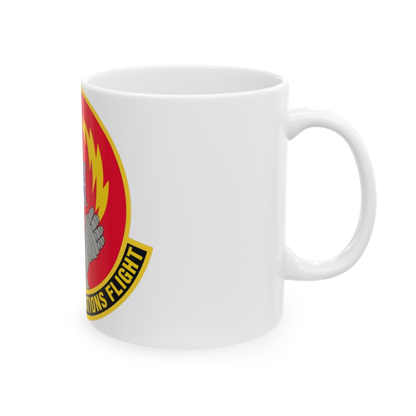 310th Communications Flight (U.S. Air Force) White Coffee Mug-The Sticker Space