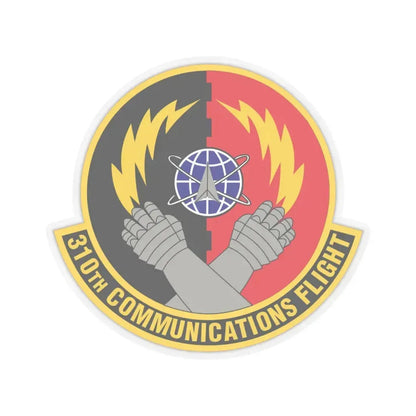 310th Communications Flight (U.S. Air Force) STICKER Vinyl Kiss-Cut Decal 4 Inch Transparent - The Sticker Space