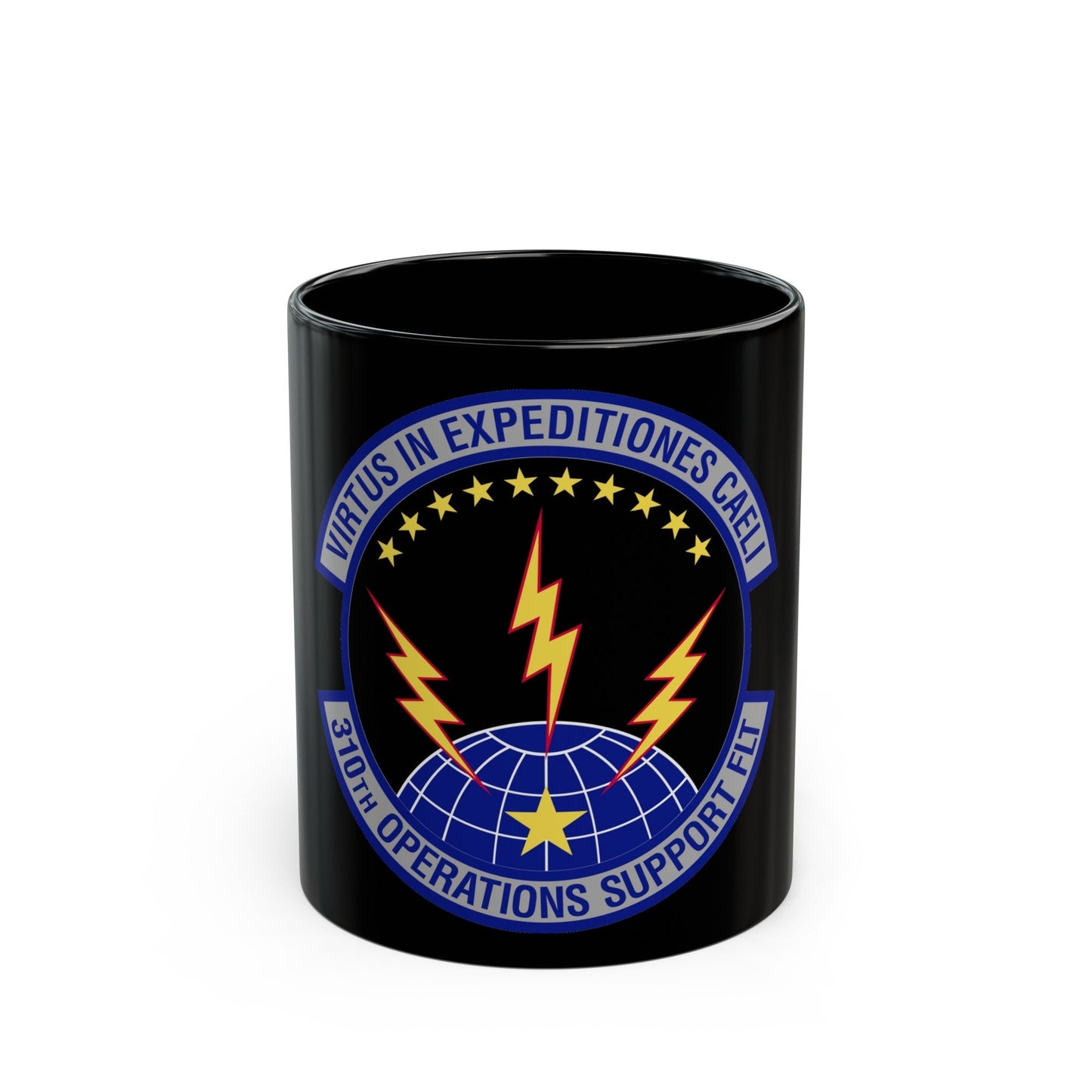 310th Operations Support Flight (U.S. Air Force) Black Coffee Mug-11oz-The Sticker Space