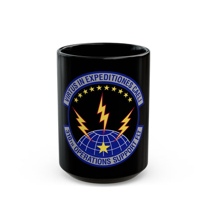 310th Operations Support Flight (U.S. Air Force) Black Coffee Mug-15oz-The Sticker Space