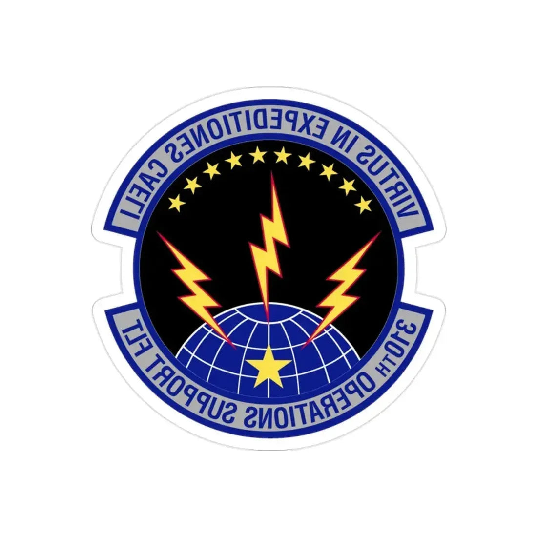 310th Operations Support Flight (U.S. Air Force) REVERSE PRINT Transparent Die-Cut STICKER - The Sticker Space