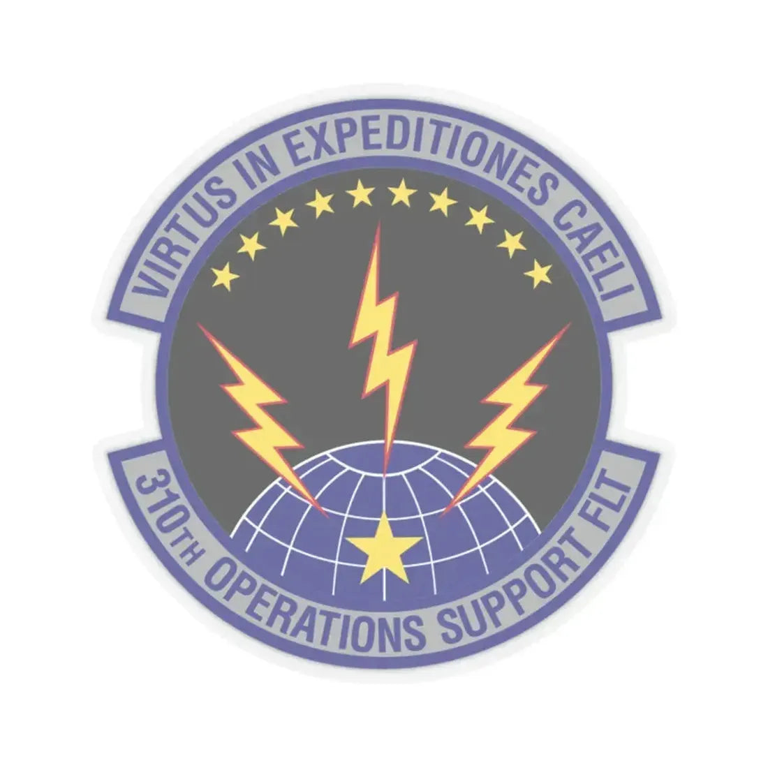 310th Operations Support Flight (U.S. Air Force) STICKER Vinyl Kiss-Cut Decal 2 Inch Transparent - The Sticker Space