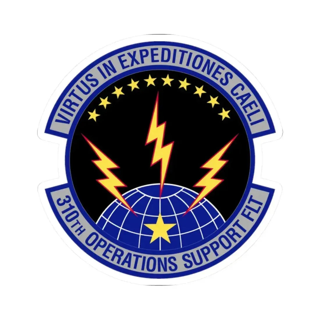 310th Operations Support Flight (U.S. Air Force) STICKER Vinyl Kiss-Cut Decal 2 Inch White - The Sticker Space