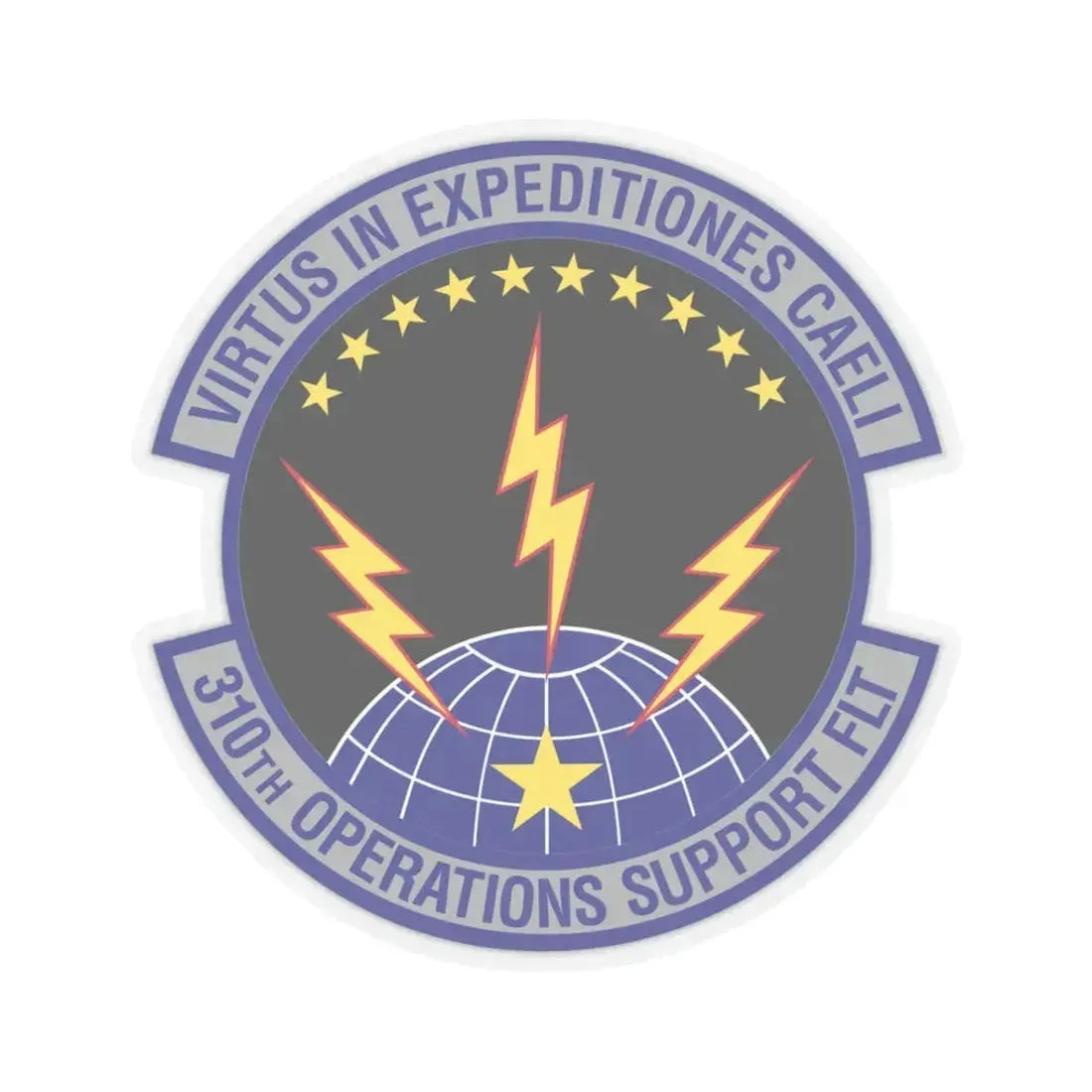 310th Operations Support Flight (U.S. Air Force) STICKER Vinyl Kiss-Cut Decal 3 Inch Transparent - The Sticker Space