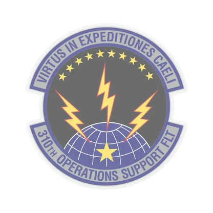 310th Operations Support Flight (U.S. Air Force) STICKER Vinyl Kiss-Cut Decal 3 Inch Transparent - The Sticker Space