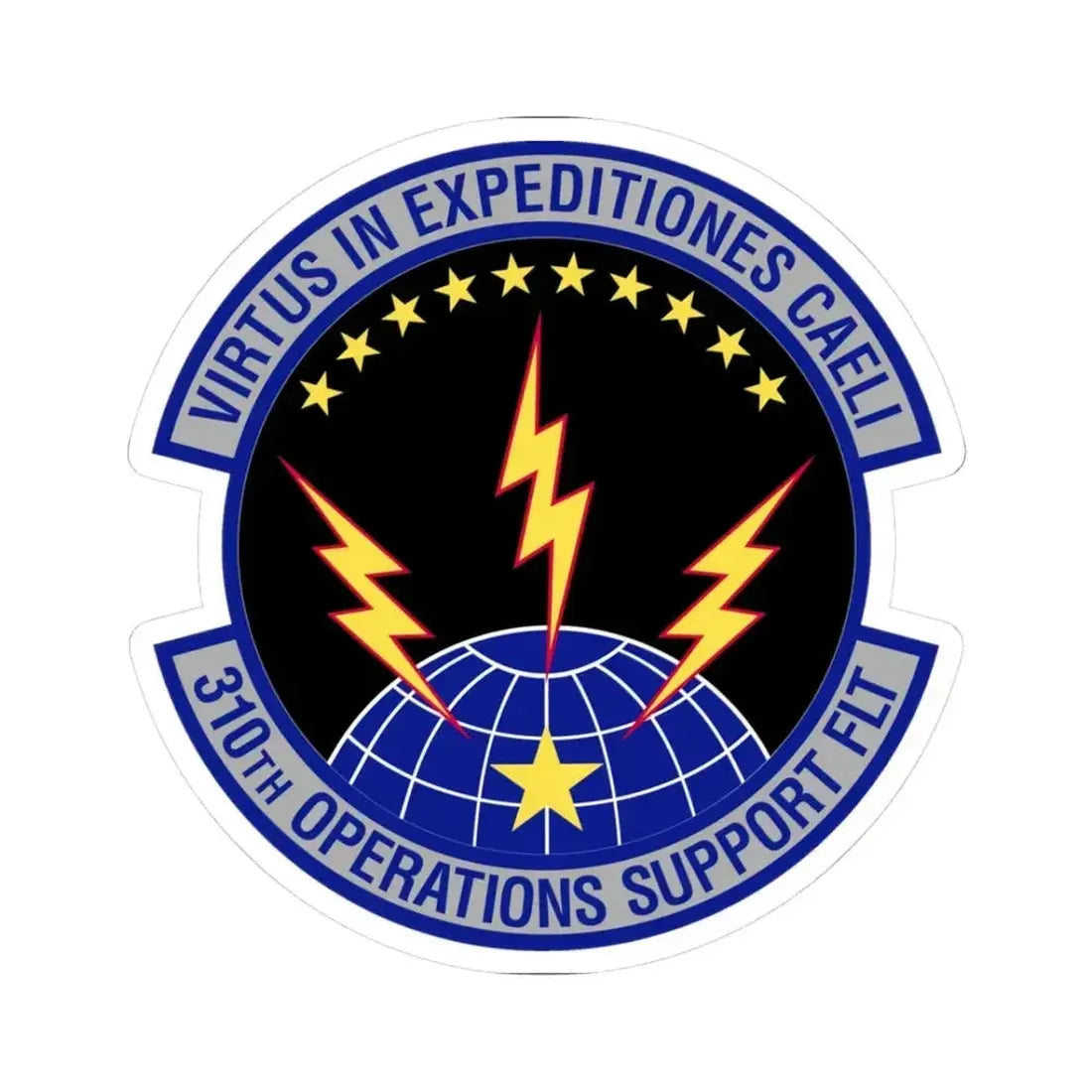 310th Operations Support Flight (U.S. Air Force) STICKER Vinyl Kiss-Cut Decal 3 Inch White - The Sticker Space