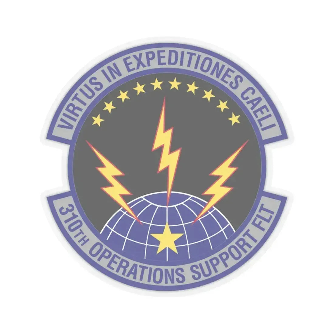 310th Operations Support Flight (U.S. Air Force) STICKER Vinyl Kiss-Cut Decal 4 Inch Transparent - The Sticker Space