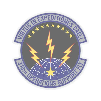 310th Operations Support Flight (U.S. Air Force) STICKER Vinyl Kiss-Cut Decal 4 Inch Transparent - The Sticker Space