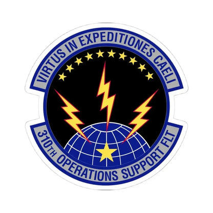 310th Operations Support Flight (U.S. Air Force) STICKER Vinyl Kiss-Cut Decal 4 Inch White - The Sticker Space