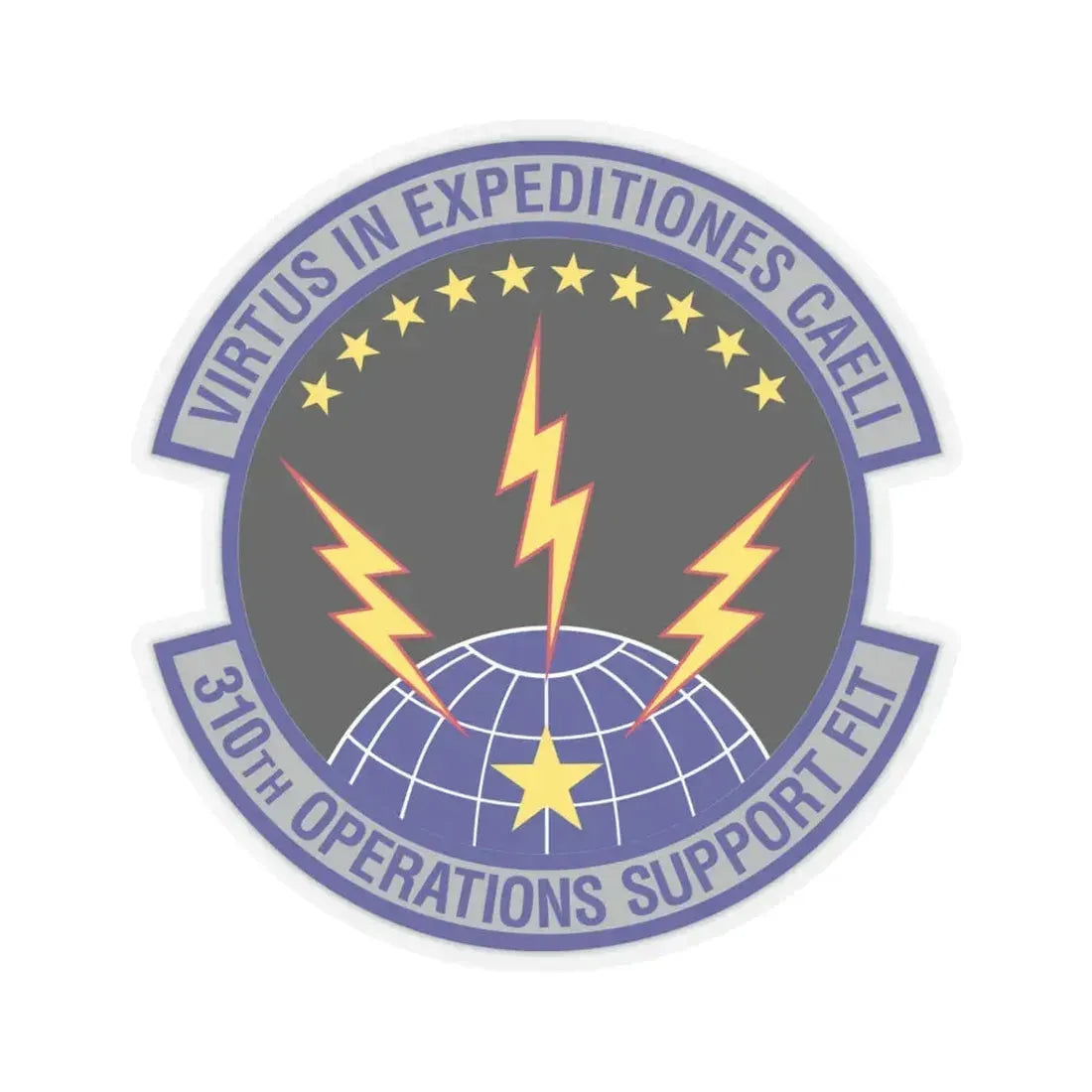 310th Operations Support Flight (U.S. Air Force) STICKER Vinyl Kiss-Cut Decal 6 Inch Transparent - The Sticker Space