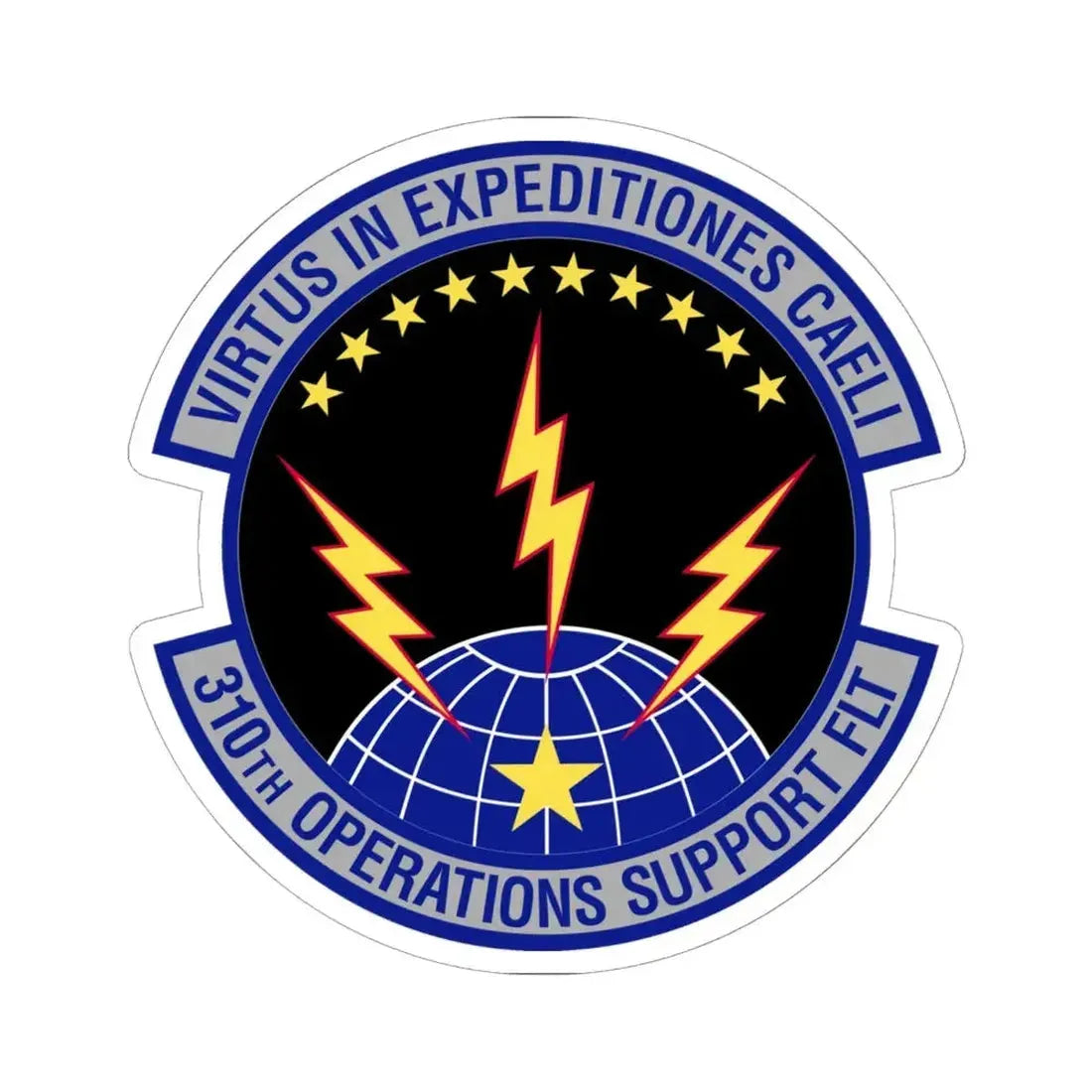 310th Operations Support Flight (U.S. Air Force) STICKER Vinyl Kiss-Cut Decal 6 Inch White - The Sticker Space