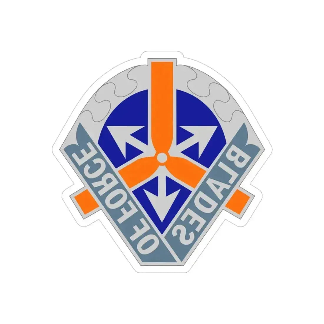 311 Aviation Battalion (U.S. Army) REVERSE PRINT Transparent Die-Cut STICKER 3 Inch Die-Cut Transparent - The Sticker Space