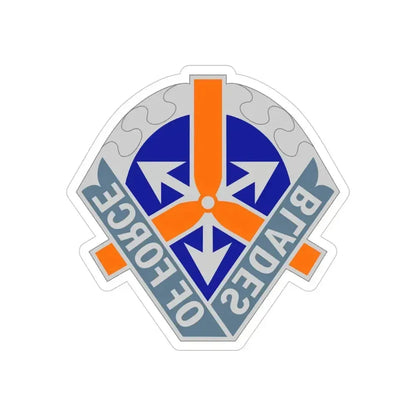 311 Aviation Battalion (U.S. Army) REVERSE PRINT Transparent Die-Cut STICKER 4 Inch Die-Cut Transparent - The Sticker Space
