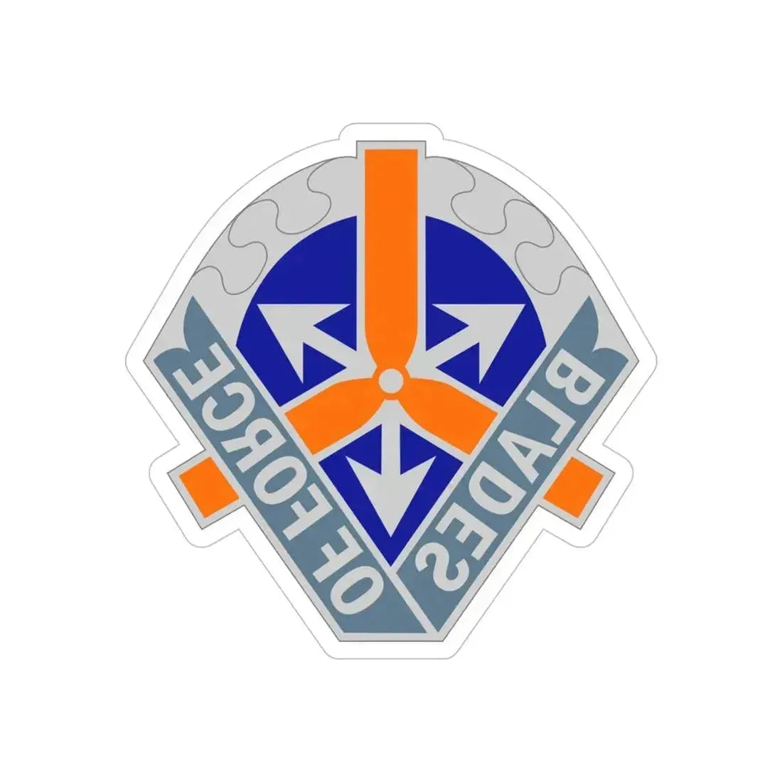 311 Aviation Battalion (U.S. Army) REVERSE PRINT Transparent Die-Cut STICKER 5 Inch Die-Cut Transparent - The Sticker Space