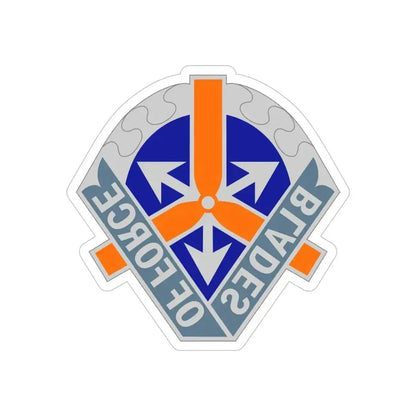311 Aviation Battalion (U.S. Army) REVERSE PRINT Transparent Die-Cut STICKER 5 Inch Die-Cut Transparent - The Sticker Space