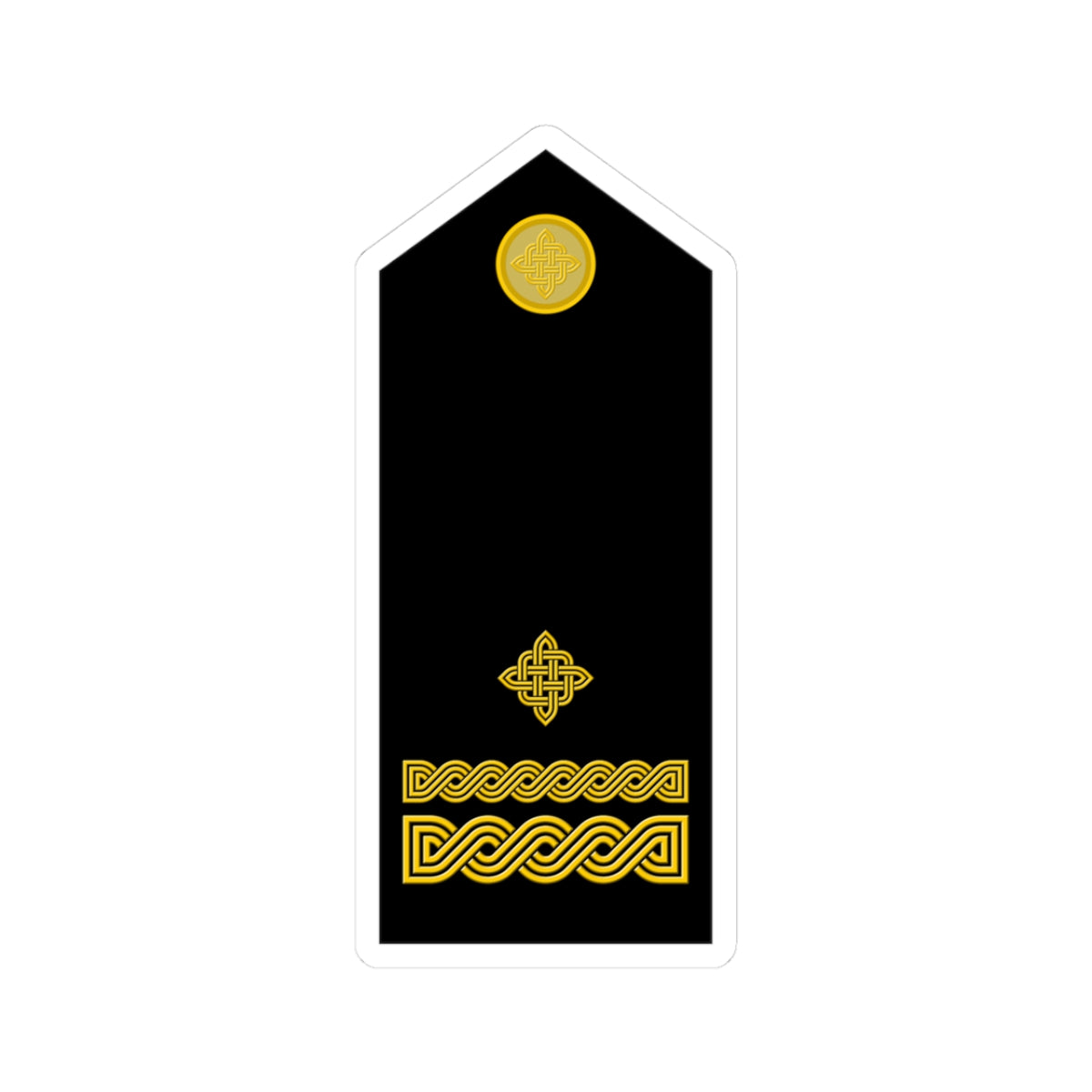 Naramenica svečane odore bojnika HKoV (Croatia) (Military Rank) STICKER Vinyl Kiss-Cut Decal