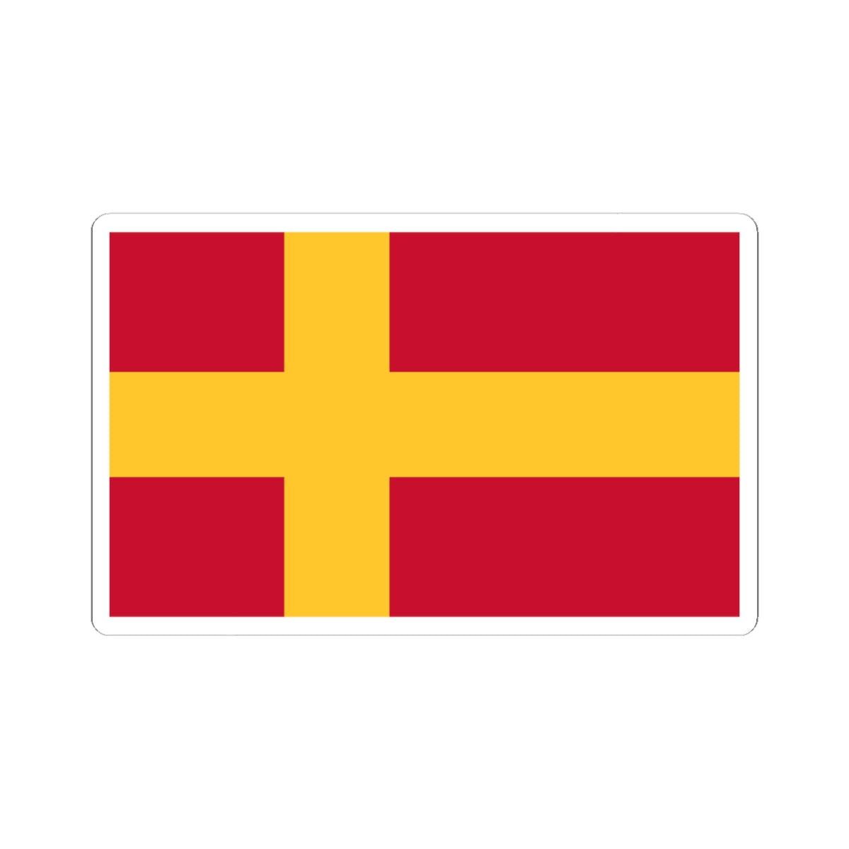 Flag of the Finland Swedes (Finland) STICKER Vinyl Kiss-Cut Decal