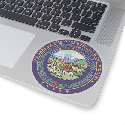 Seal of the Governor of West Virginia - STICKER Vinyl Kiss-Cut Decal