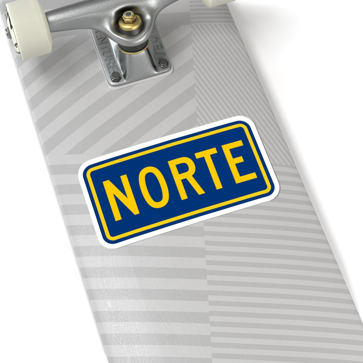 North plate county es (Puerto Rico) (Road Sign) STICKER Vinyl Kiss-Cut Decal