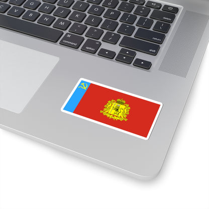 Flag of Vladimir Oblast 1999 (Russia) STICKER Vinyl Kiss-Cut Decal