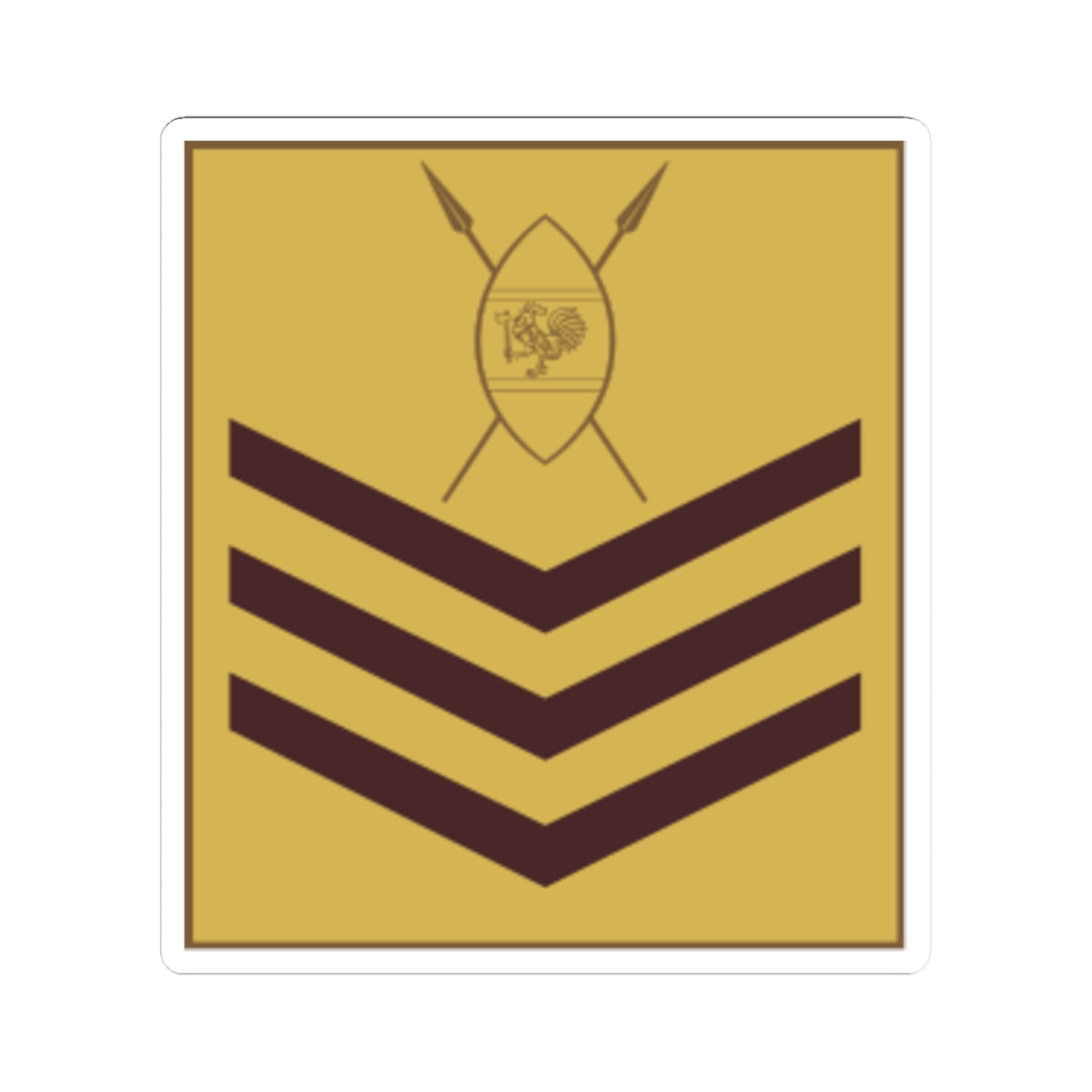 Kenya Army OR 7 (Kenya) (Military Rank) STICKER Vinyl Kiss-Cut Decal