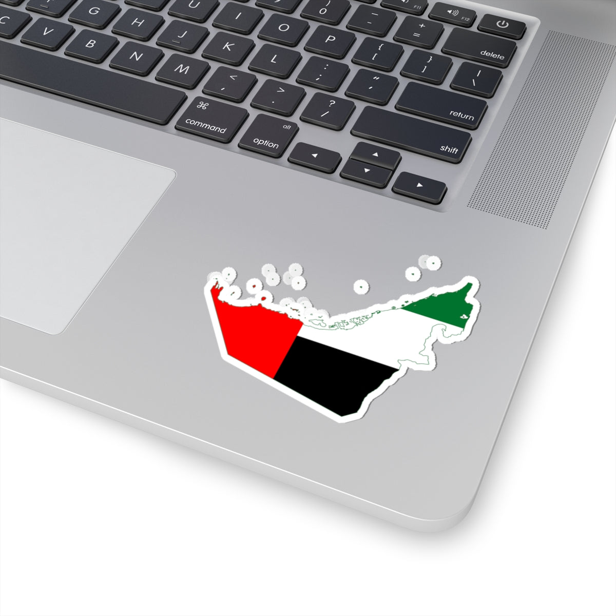 Flag map of the United Arab Emirates (United Arab Emirates) STICKER Vinyl Kiss-Cut Decal