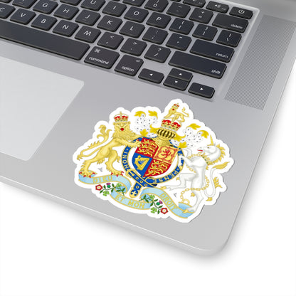 Coat of arms of the United Kingdom (1901-1952) - STICKER Vinyl Kiss-Cut Decal
