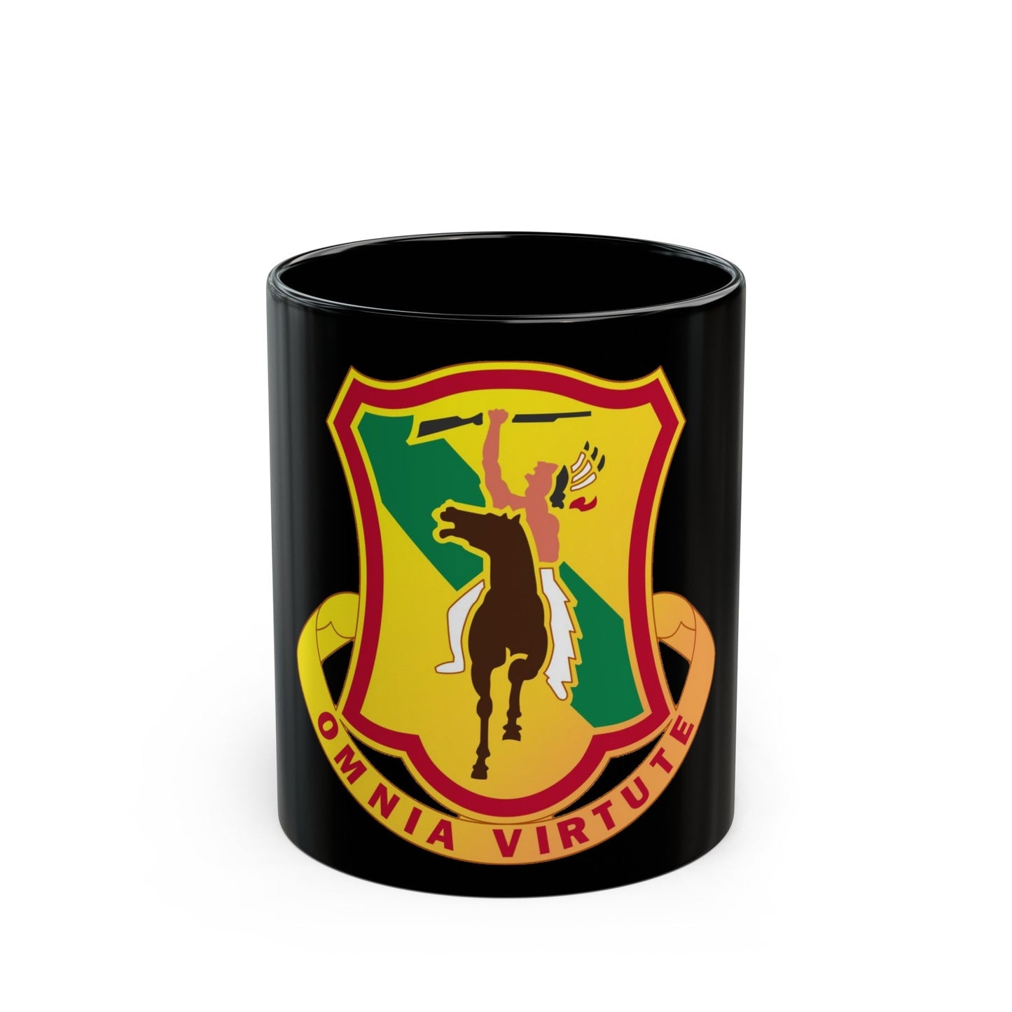 312 Cavalry Regiment (U.S. Army) Black Coffee Mug-11oz-The Sticker Space