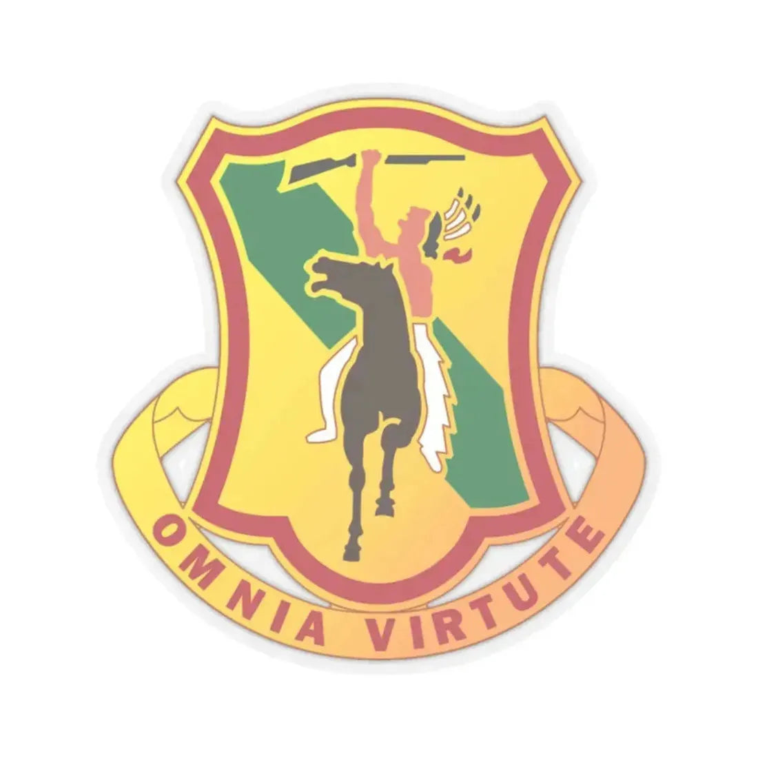 312 Cavalry Regiment (U.S. Army) STICKER Vinyl Kiss-Cut Decal 2 Inch Transparent - The Sticker Space