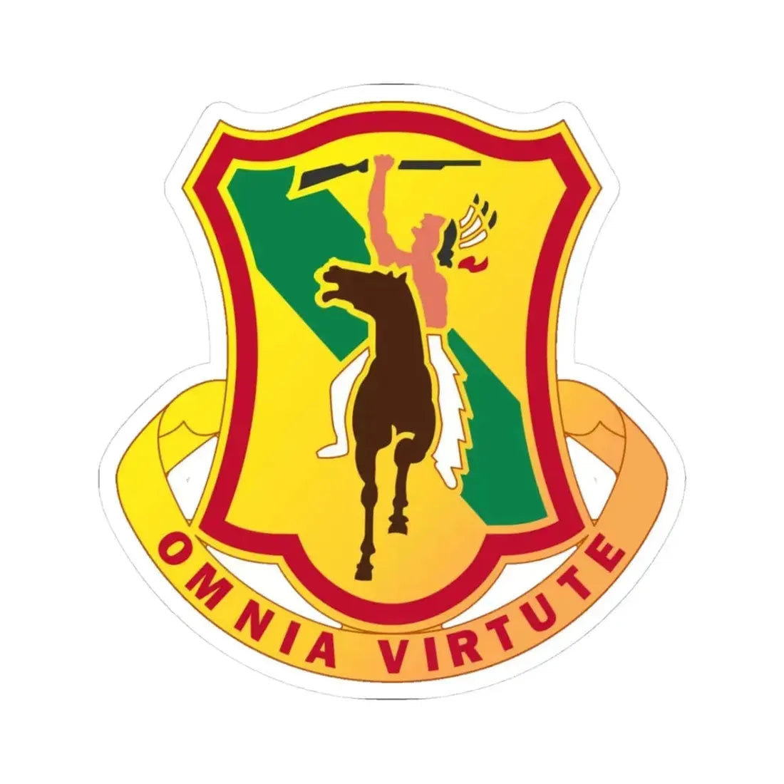 312 Cavalry Regiment (U.S. Army) STICKER Vinyl Kiss-Cut Decal 3 Inch White - The Sticker Space