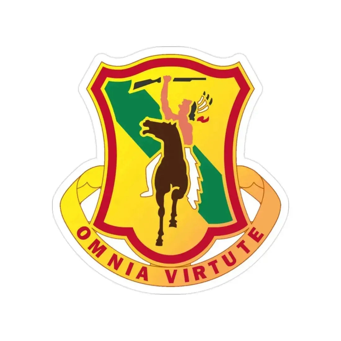312 Cavalry Regiment (U.S. Army) Transparent STICKER Die-Cut Vinyl Decal 2 Inch - The Sticker Space