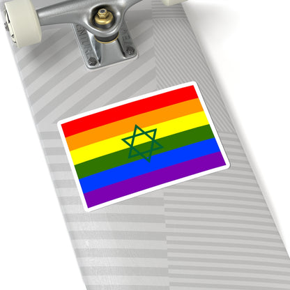 Flag of Morocco LGBT hexagram (Morocco) STICKER Vinyl Kiss-Cut Decal