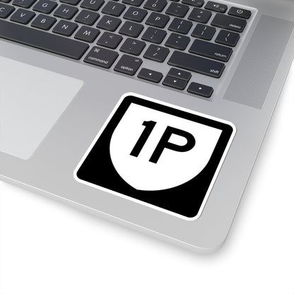 PR urban primary 1P (Puerto Rico) (Road Sign) STICKER Vinyl Kiss-Cut Decal