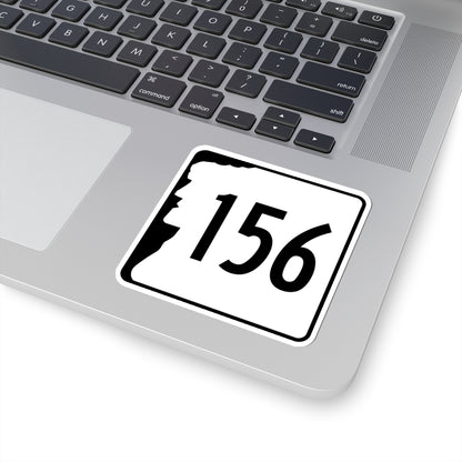 NH Route 156 (New Hampshire) (Road Sign) STICKER Vinyl Kiss-Cut Decal