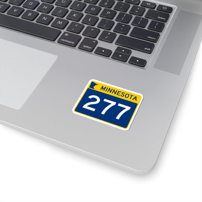MN-277 wide (Minnesota) (Road Sign) STICKER Vinyl Kiss-Cut Decal