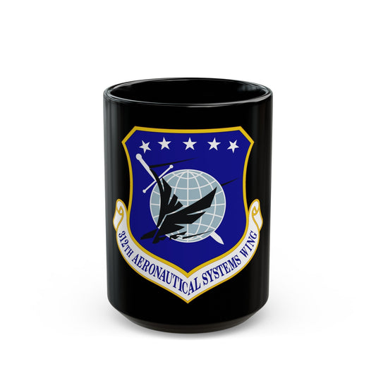 312th Aeronautical Systems Wing (U.S. Air Force) Black Coffee Mug-15oz-The Sticker Space