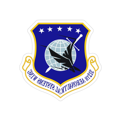 312th Aeronautical Systems Wing (U.S. Air Force) REVERSE PRINT Transparent STICKER-5" × 5"-The Sticker Space