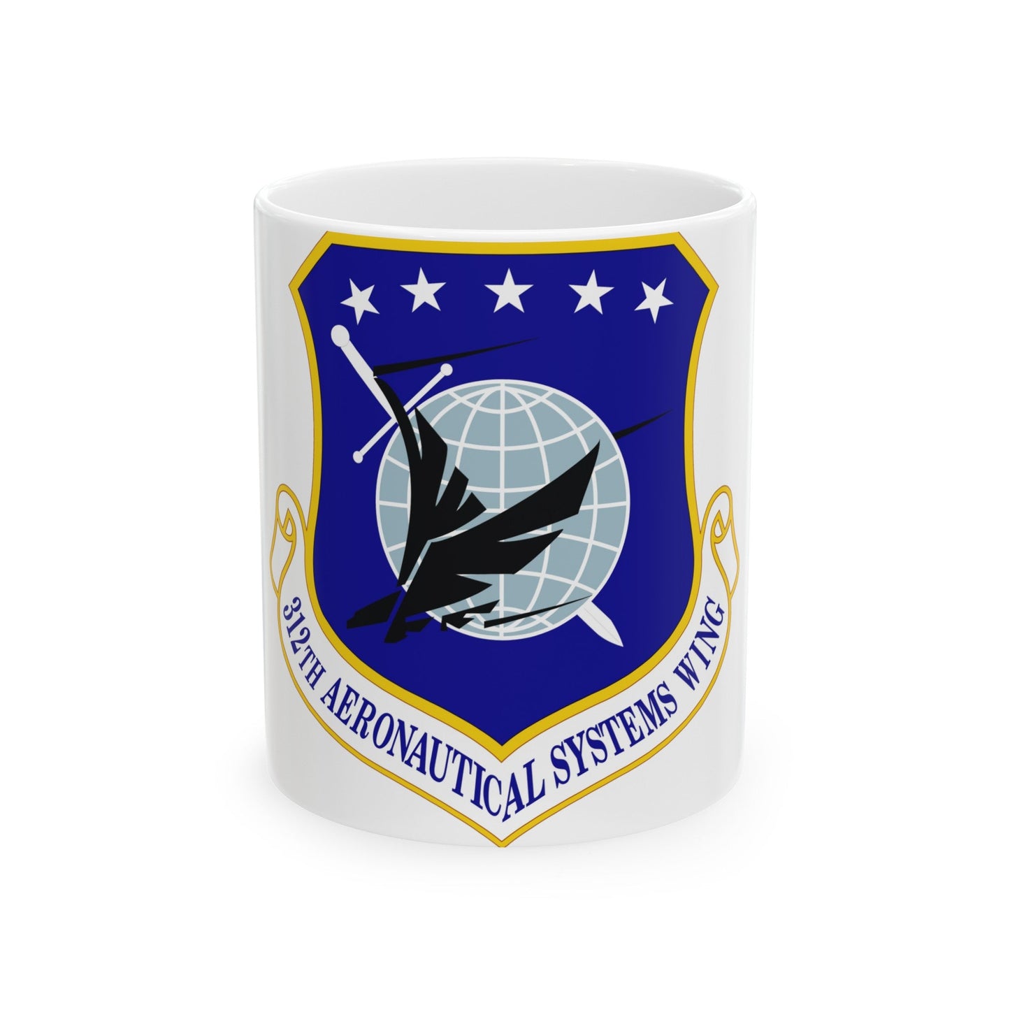 312th Aeronautical Systems Wing (U.S. Air Force) White Coffee Mug-11oz-The Sticker Space