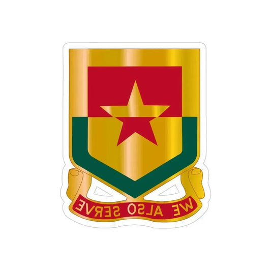 313 Cavalry Regiment (U.S. Army) REVERSE PRINT Transparent Die-Cut STICKER 6 Inch Die-Cut Transparent - The Sticker Space