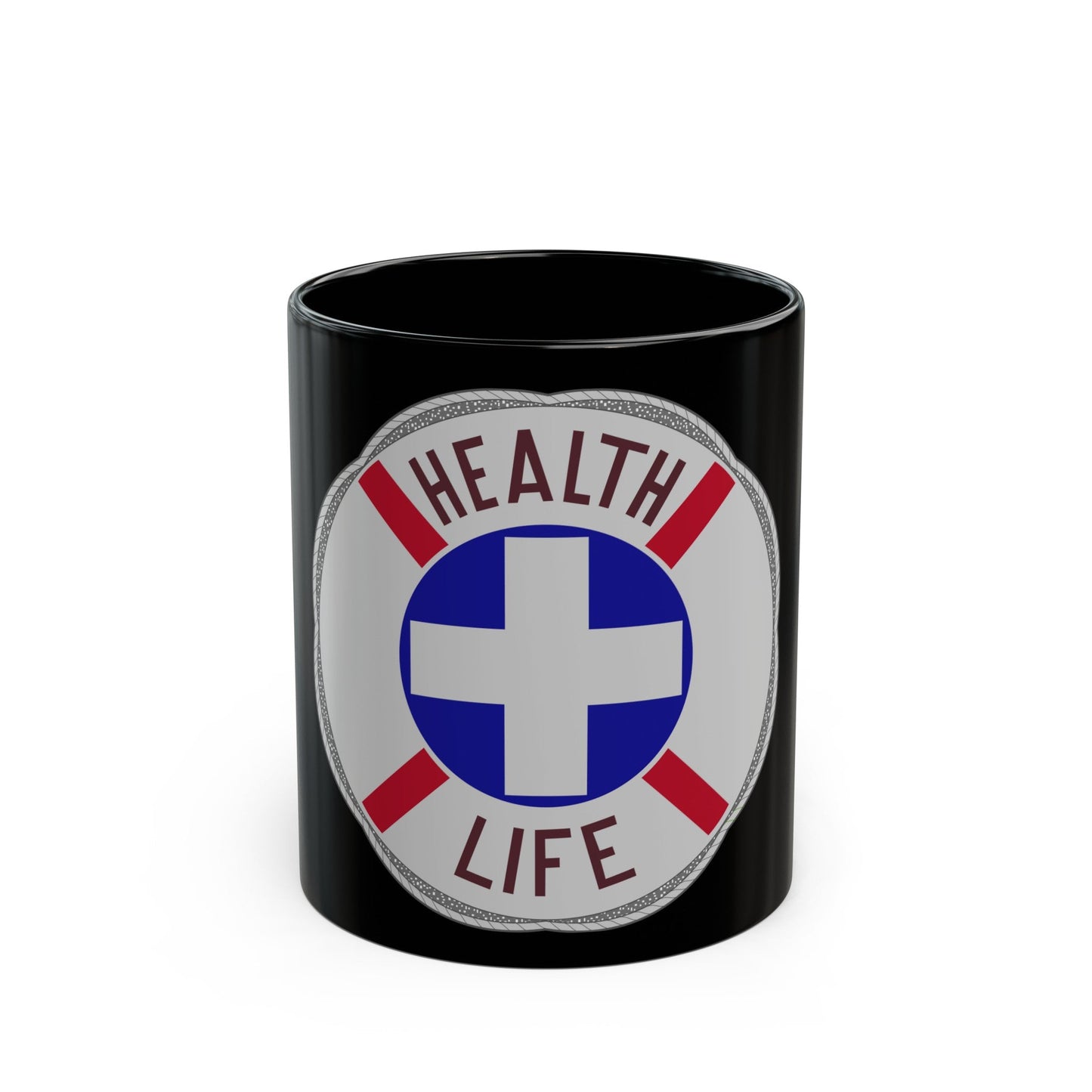 313 Hospital Center (U.S. Army) Black Coffee Mug-11oz-The Sticker Space