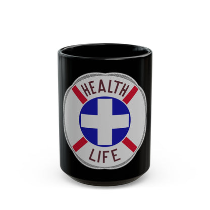 313 Hospital Center (U.S. Army) Black Coffee Mug-15oz-The Sticker Space