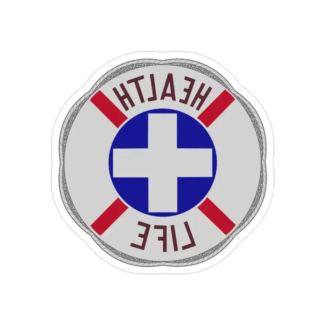 313 Hospital Center (U.S. Army) REVERSE PRINT Transparent Die-Cut STICKER 2 Inch Die-Cut Transparent - The Sticker Space