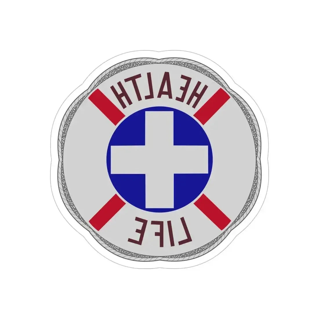 313 Hospital Center (U.S. Army) REVERSE PRINT Transparent Die-Cut STICKER 6 Inch Die-Cut Transparent - The Sticker Space