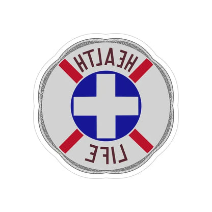 313 Hospital Center (U.S. Army) REVERSE PRINT Transparent Die-Cut STICKER - The Sticker Space